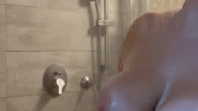 Wanna join busty mature in her shower?