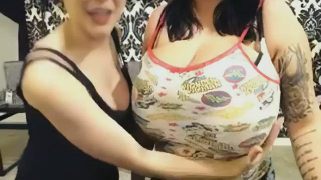 It's not often we get to actually hear one chick envying the other one's boobs o