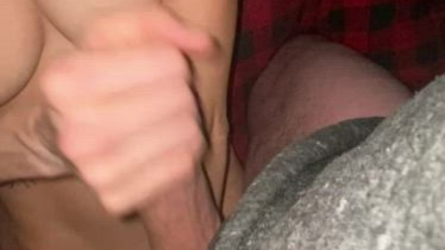 Wife got it all out on her cute tits