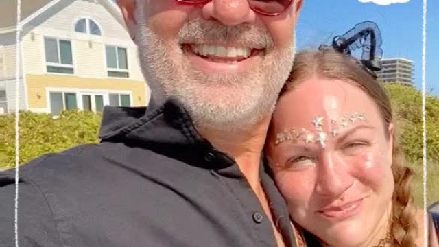 Dad and I had a beach day. We even got to watch the sunset together.