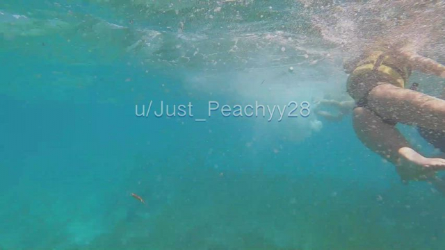 flashing my vag in the water, they had no idea [GIF]