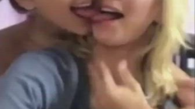 Sexy selfie kissing