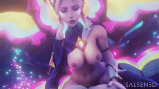 My partner mains morgana so I bought her the star nemesis skin because he bf woul