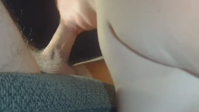 Dick pulsing cum in mouth