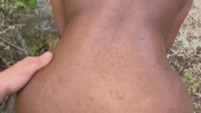 We went for a hike but he couldn’t wait for to get home so he drilled me out in t