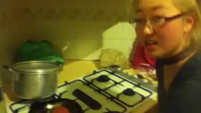Asian Getting Banged While Cooking