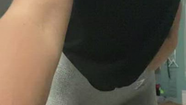 was too horny at the gym..had to show you my tits! another slut was in the showe