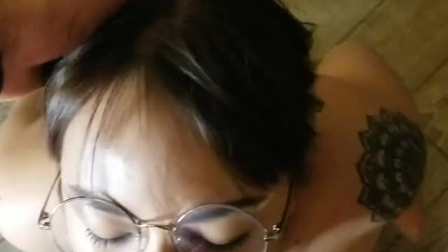 My Asian Bf wanted to see how I'd do sucking his white friends dick ????