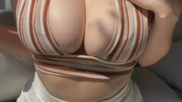 Convincing you to give my big boobs a little squeeze!